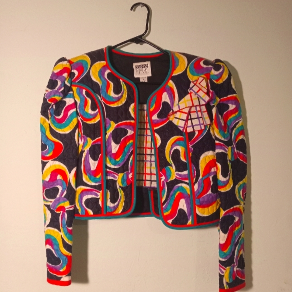Vintage quilted jacket by Jeanne Marc in small